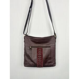 Great American Leatherworks Leather Crossbody Bag Brown Western Purse